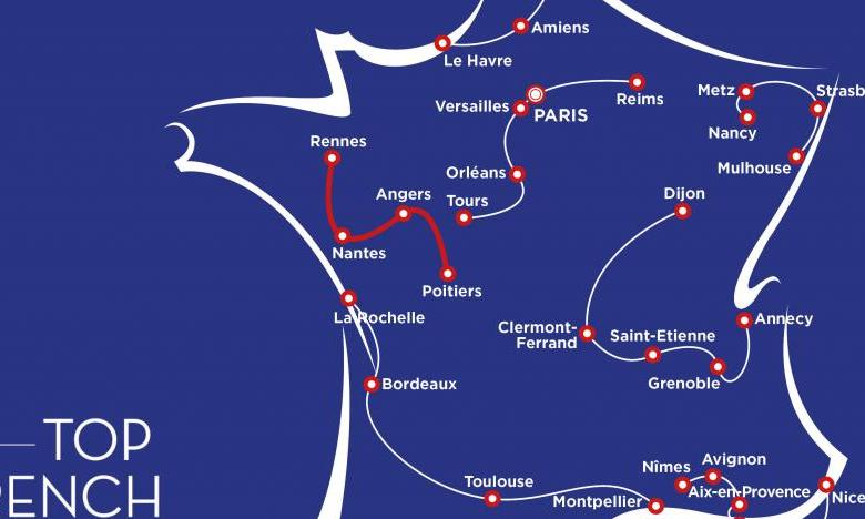 アイテナリー フランス西部で芸術と歴史に親しむ ポワティエ アンジェ ナント レンヌ