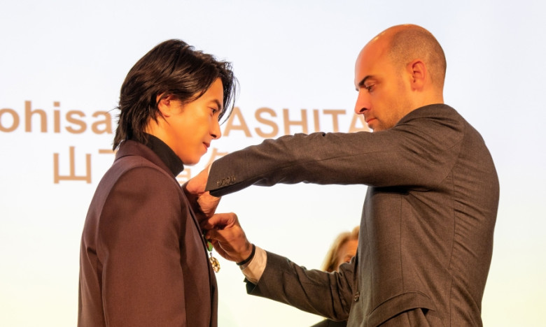 山下智久氏、ジャン=ノエル・バロ ヨーロッパ・外務大臣 山下智久氏、ジャン=ノエル・バロ ヨーロッパ・外務大臣
