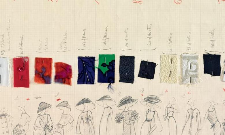 Planche de collection "ENSEMBLES HABILLÉS" Collection haute couture printemps-été 1962
